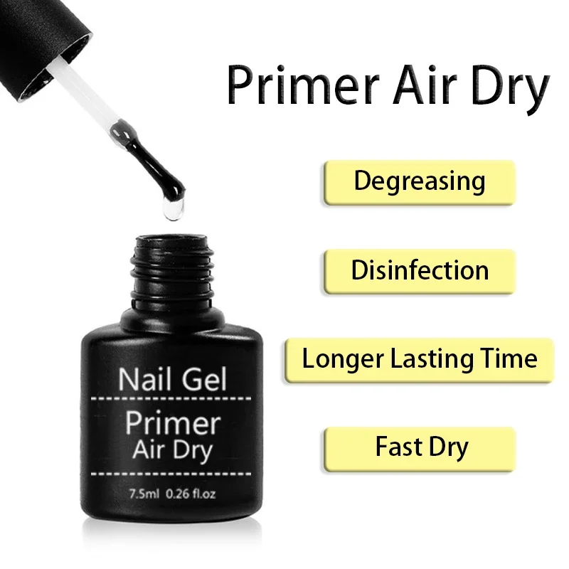 15Ml Acrylic No-acid Primer Nail Art Set With Base Coat And Top Coat Soak Off Gel Nail Polish For Art Design Tool Kit