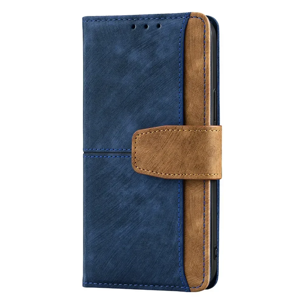 Elegant Metal Buckle Flip Cover Phone Case with Business Design
