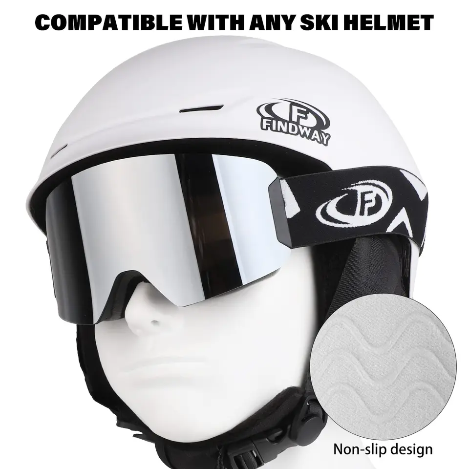 Occhiali Da Sci Doppi Strati SGTTX | Antivento, Anti-nebbia, UV400, Lenti Intercambiabili | Compatibili Con Casco