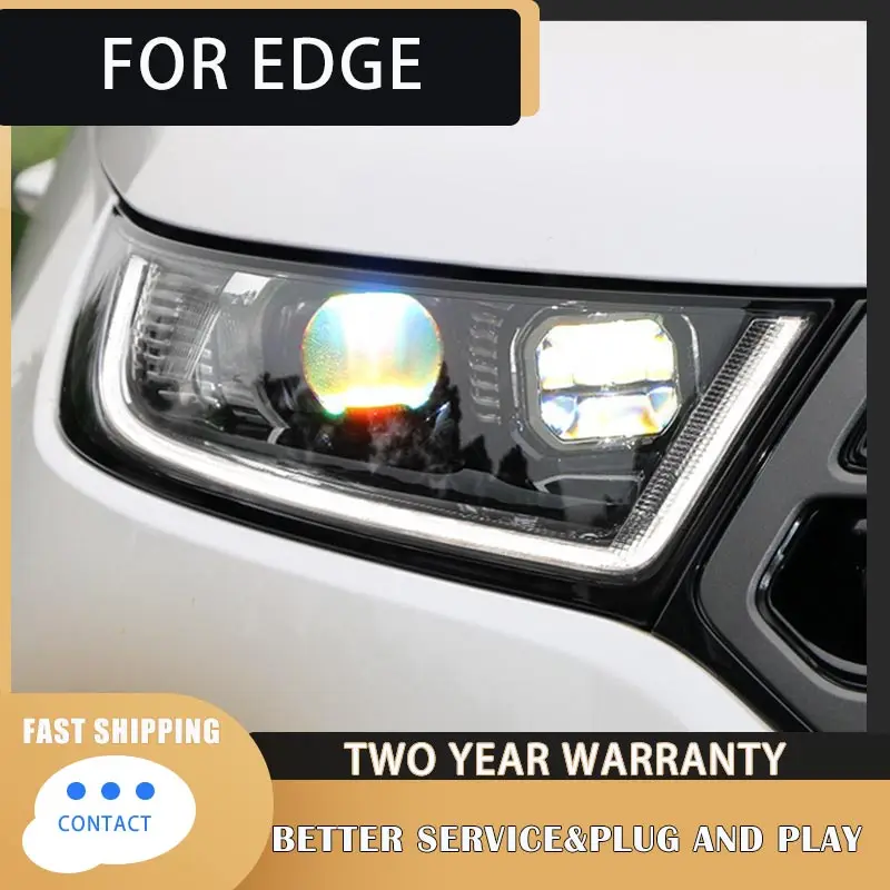 Car-Styling-for-Ford-Edge-Headlights-2015-2019-New-Edge-LED-Headlight