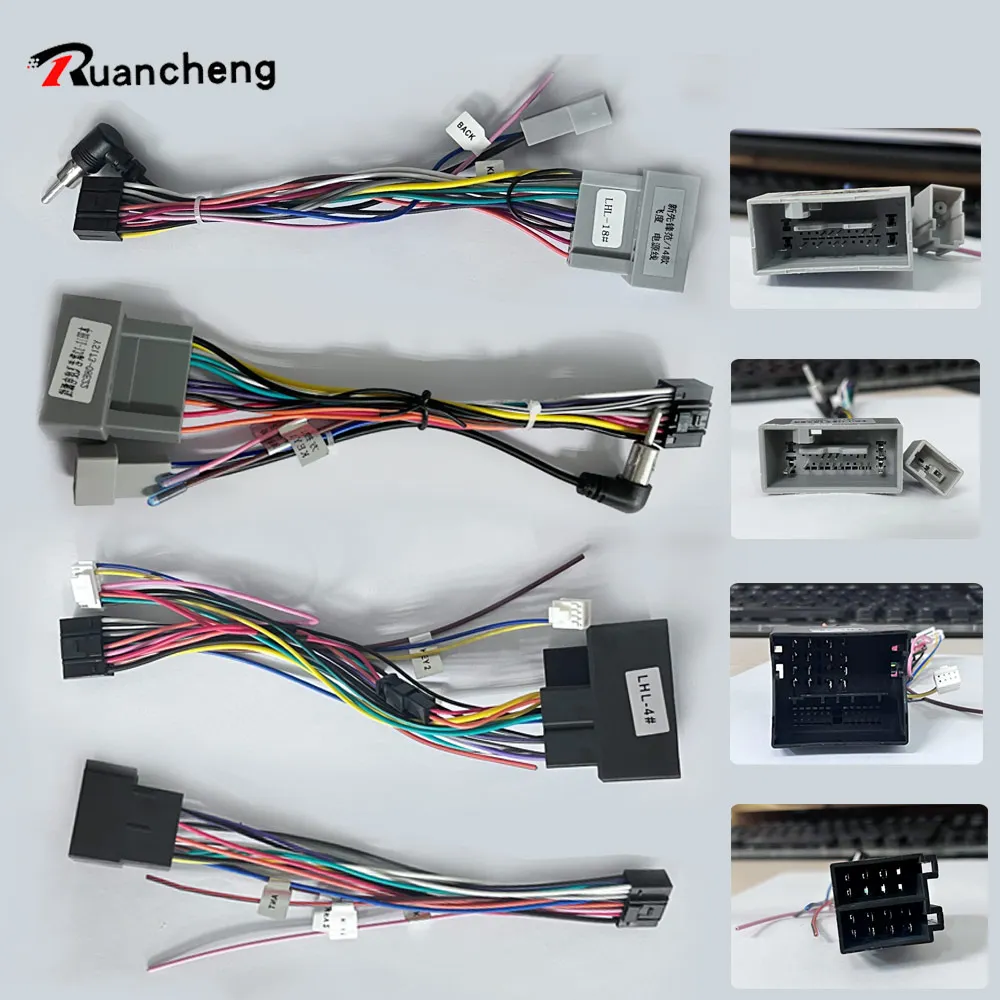 2 din car Android radio cable Hyundai Kia Honda Fit Volkswagen ISO High configuration low configuration public car radio car radio accessory cable