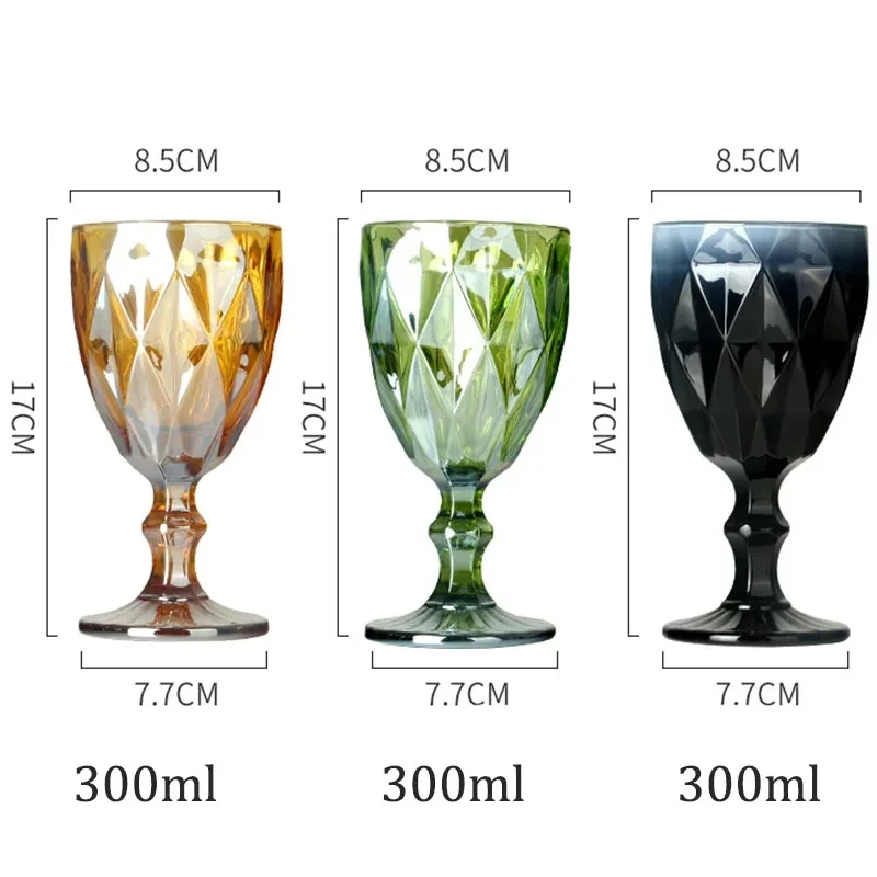Carved Crystal Wine Glasses 5