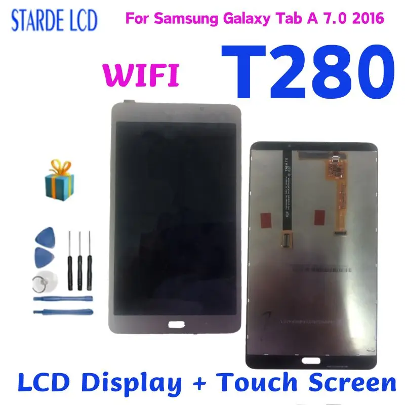 Originale Per Samsung Galaxy Tab A 7.0 2016 Wifi T280 Display Lcd Touch Screen Per Sm-T280 Tablet Screen Relplacement Part