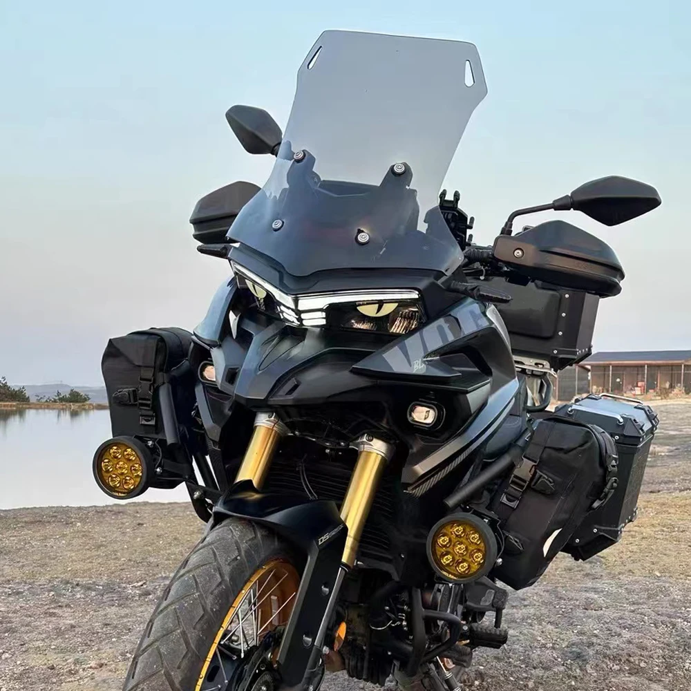 زجاج الأمامي للدراجة النارية زيادة الطول ، DSX ، Loncin VOGE