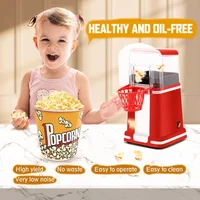 Popcorn Maker 1P Automatic Mini Small Electric Heating Home Healthy Oil-free Children Homemade Snacks Corn Machine 2