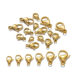 Elegant 18K Gold Lobster Clasps for DIY Jewelry Crafting (25 Pieces)