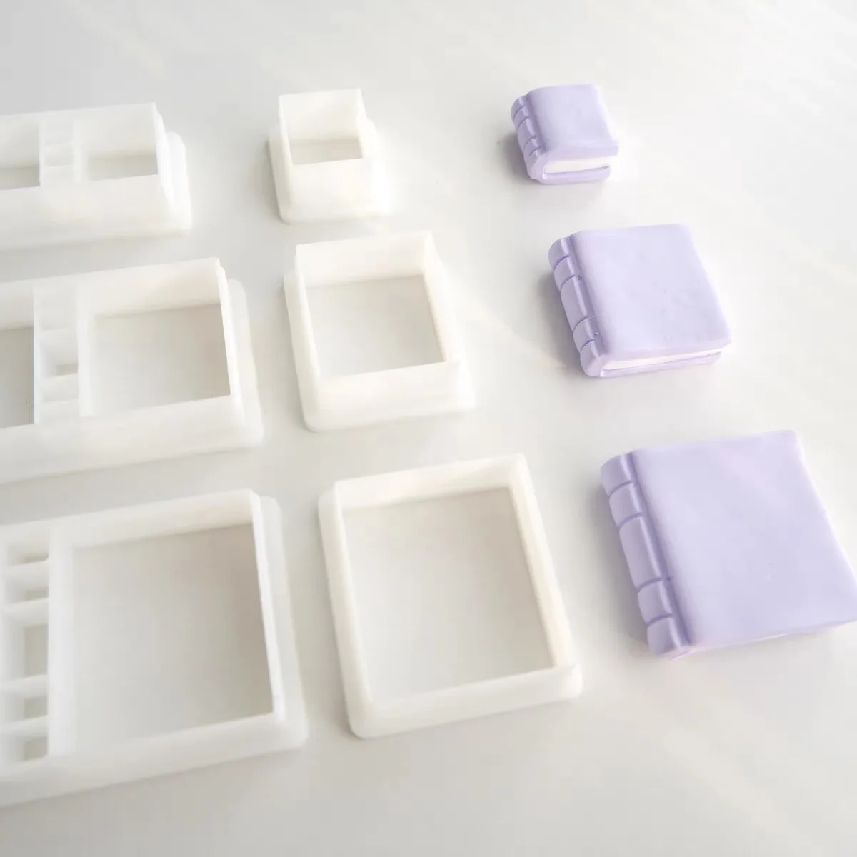 Square Book Shaped Soft Polymer Clay Cutter Orecchini Fatti A Mano Cookie Goffratura Cutter Gioielli Fai Da Te Ciondolo Argilla Strumenti Per Scolpire
