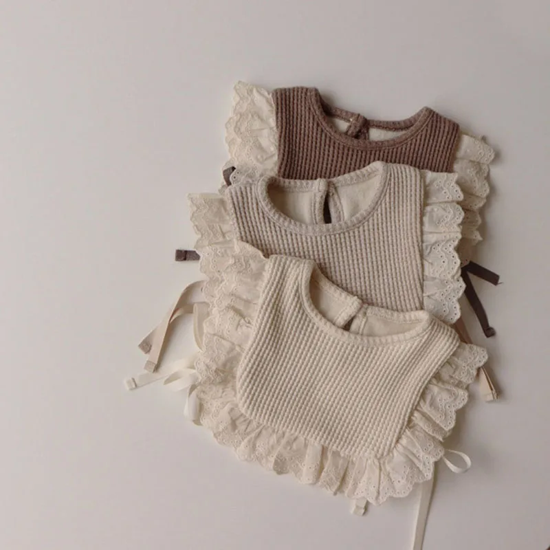 2024 Korea Baby Girls Vest Lace Kids Shawl Baby Girl Winter Cothes Coat Princess Toddler Vest Windproof Vest