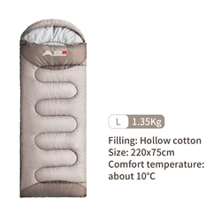 Ultralight Waterproof 4-Season Warm Camping Sleeping Bag (Standard1.35KGLBL)