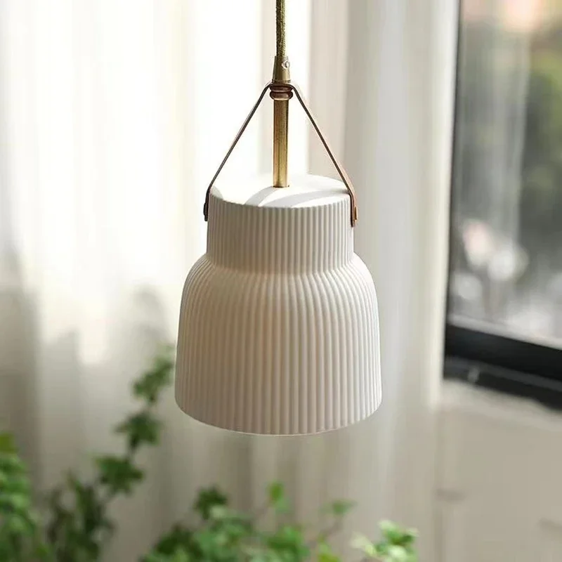 Modern Minimalist Plaster Pendant Lamp Indoor Creative Retro Hanging Lamp For Living Room Dining Hall Bedroom Cafe Bar Droplight