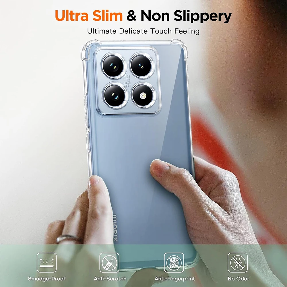 Shockproof Transparent Soft Luxury Phone Case Cover