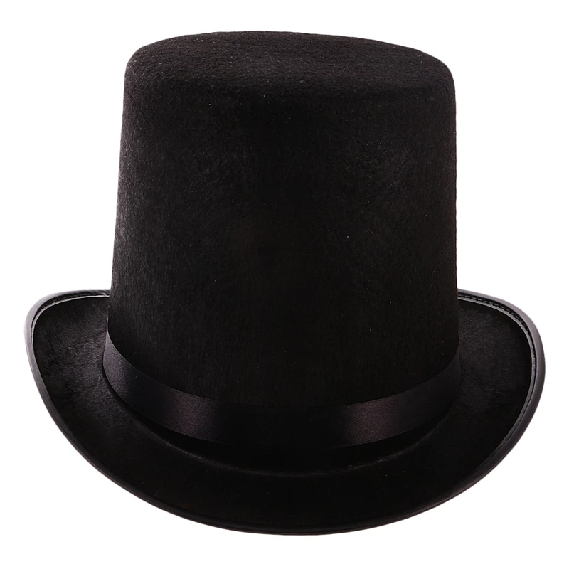 Retro Top Hat Magician Costume Cosplay Halloween Props Party Supplies for fascinator hats