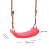 Hanging Seat Toys Height Adjustable Ropes Indoor Outdoor Toys Board Swing Chair Rainbow Curved Board Outdoor Garden Tree Swing 6