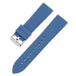 High - Quality Silicone Universal T - Shaped Watch Sports Strap - Waterproof Replacement Strap - 22mm (Darkblue)