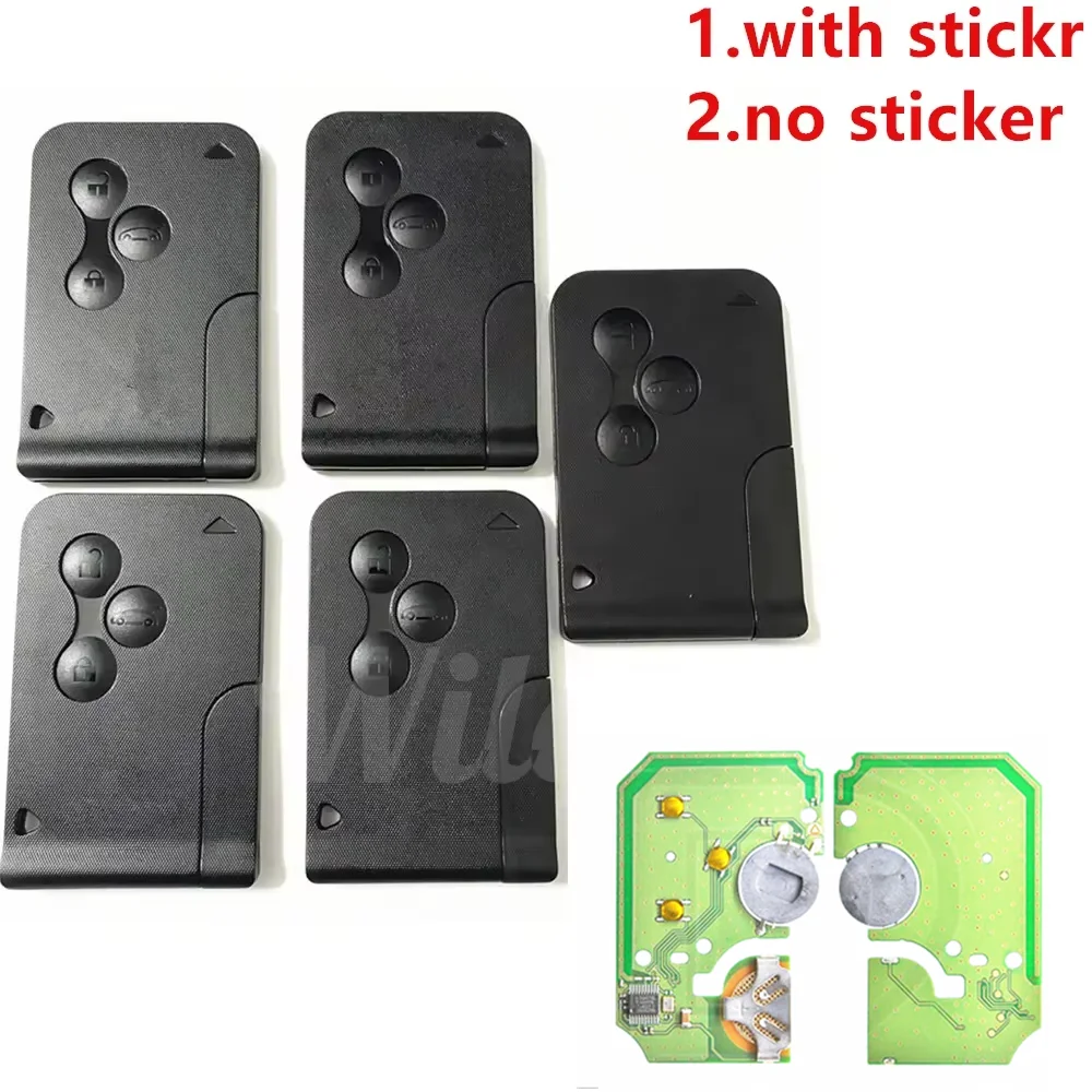 Car Remote Key 1/3/5PCS For Renault Megane II 3 Button Remote Key with pcf7926 PCF7947 Chip