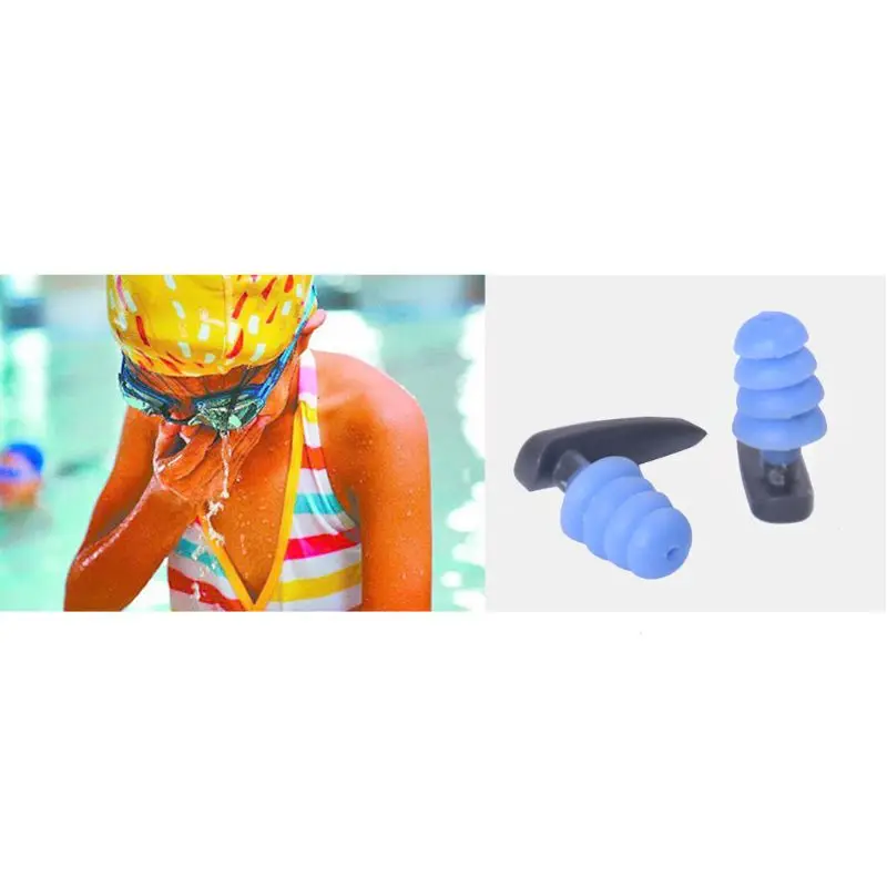 Tappi per le orecchie da nuoto, confezione da 2, elastici morbidi, impermeabili, accessori professionali per attrezzatura da nuoto
