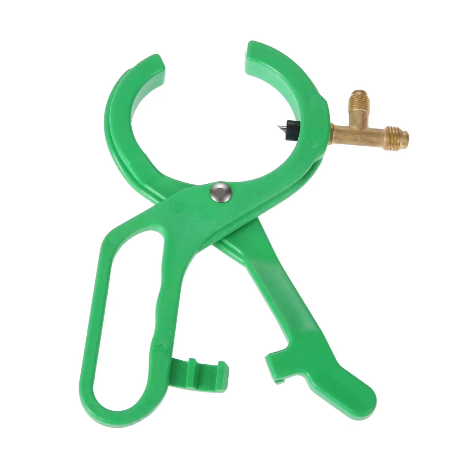 2-in-1 Side Punch AC Bottle Opener for R22 R12 R134A Refrigerant Dispense Can Tap 1/4 SAE & 1/2 Refrigerant Manifold System Tool