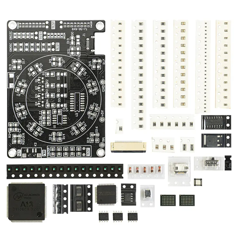 SMD Components Difficult Soldering Practice Board Kit SOP QFP/N BGA Double-sided SMT Soldering Skills Training image 3