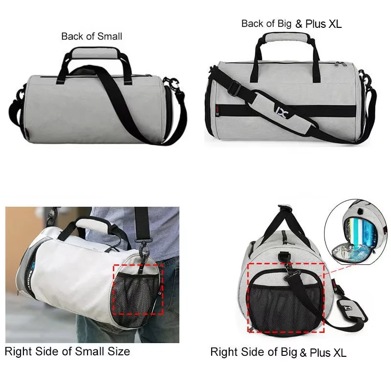 Travel Bag for Men Large Gym Fitness Bag Wet Dry Training Shoes Shoulder Handbags Multifunction Work Out Portable Luggage Duffel 5