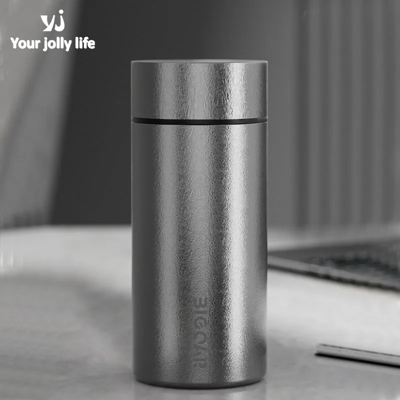 200ml Mini Thermos Cup Double Layer Pure Titanium Portable Pocket Vacuum Flasks Antibacterial Drinkware Children's Water Bottle water bottle thermal mug stainless steel thermos bottle thermal water bottle stainless steel thermos cup