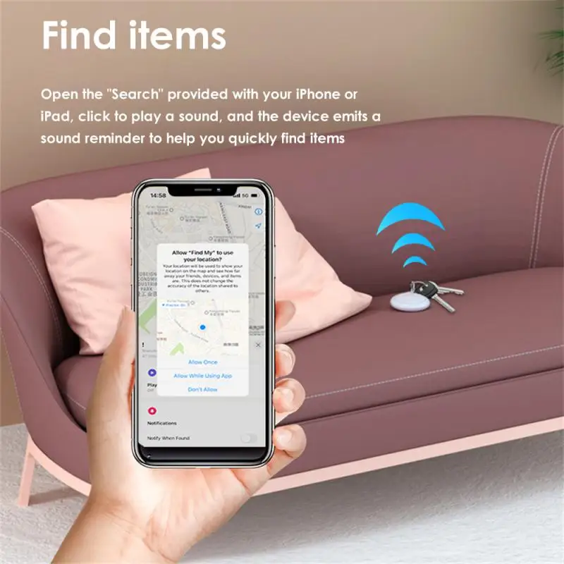 Bluetooth GPS Tracker Apple Air Tag Replacement Via Find My To Locate Card Wallet IPad Keys Kids Dog Finder MFI Smart bluetooth tracker smart tracker