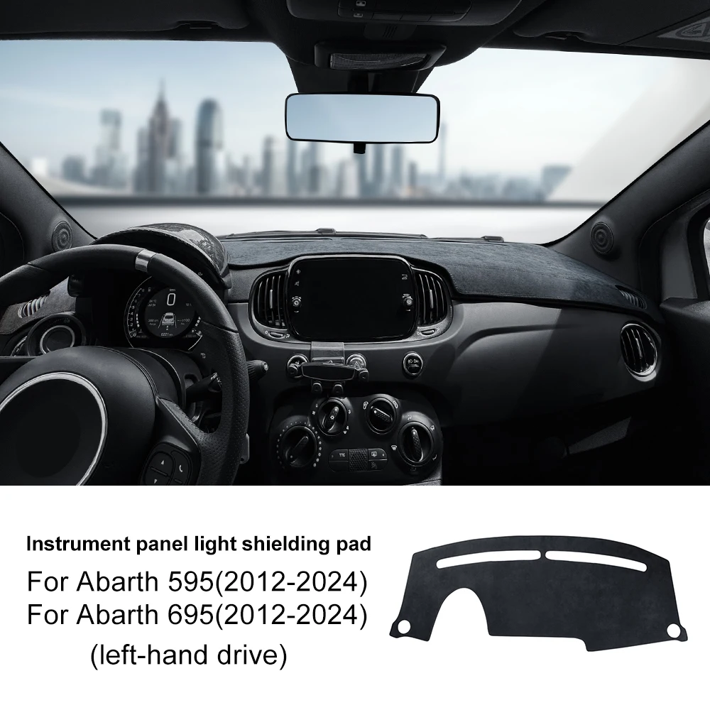 Abarth Dashboard Sunshade Carpet and Protect Mat Pad Accessory