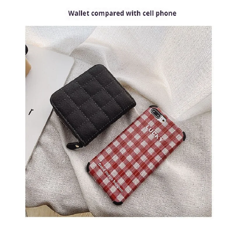 Elegant Women's Minimalist Leather Clutch with Embroidered Design
