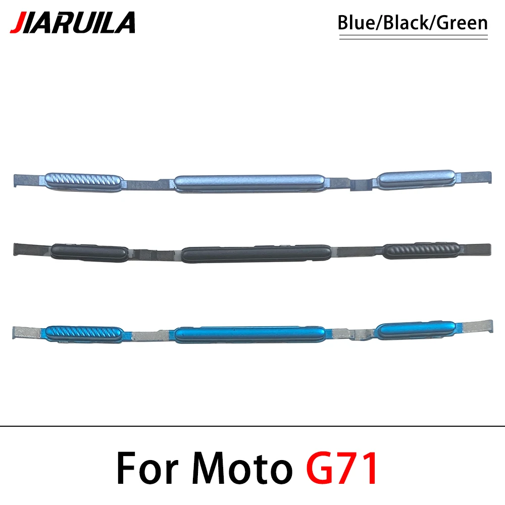 50개, 모토로라 모토 G10 G100 G20 G200 G30 G60 G60s G50 G31 G71 G51 5G용 새 전원 볼륨 측면 버튼 키
