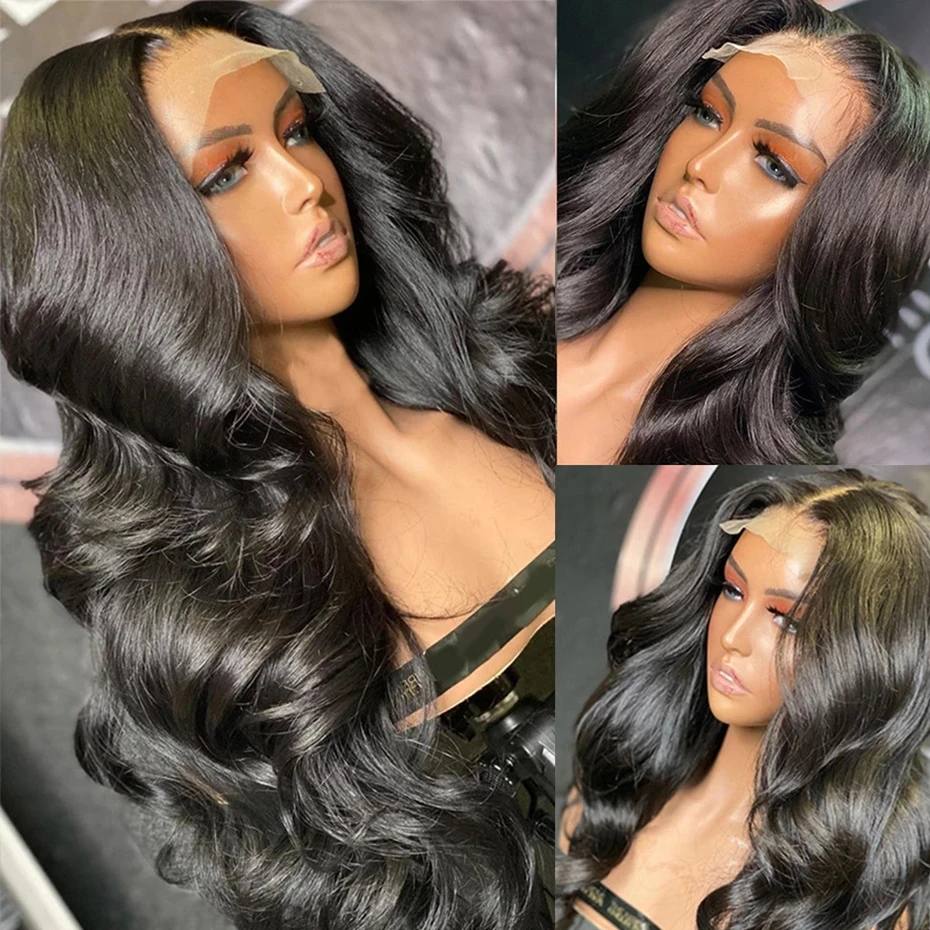 32 34 Inch 360 Lace Wig Human Hair Wigs For Women 4x4 Closure Wigs 13x4 Frontal Loose Body Wave Lace Front Wig Pre Plucked Bling 4