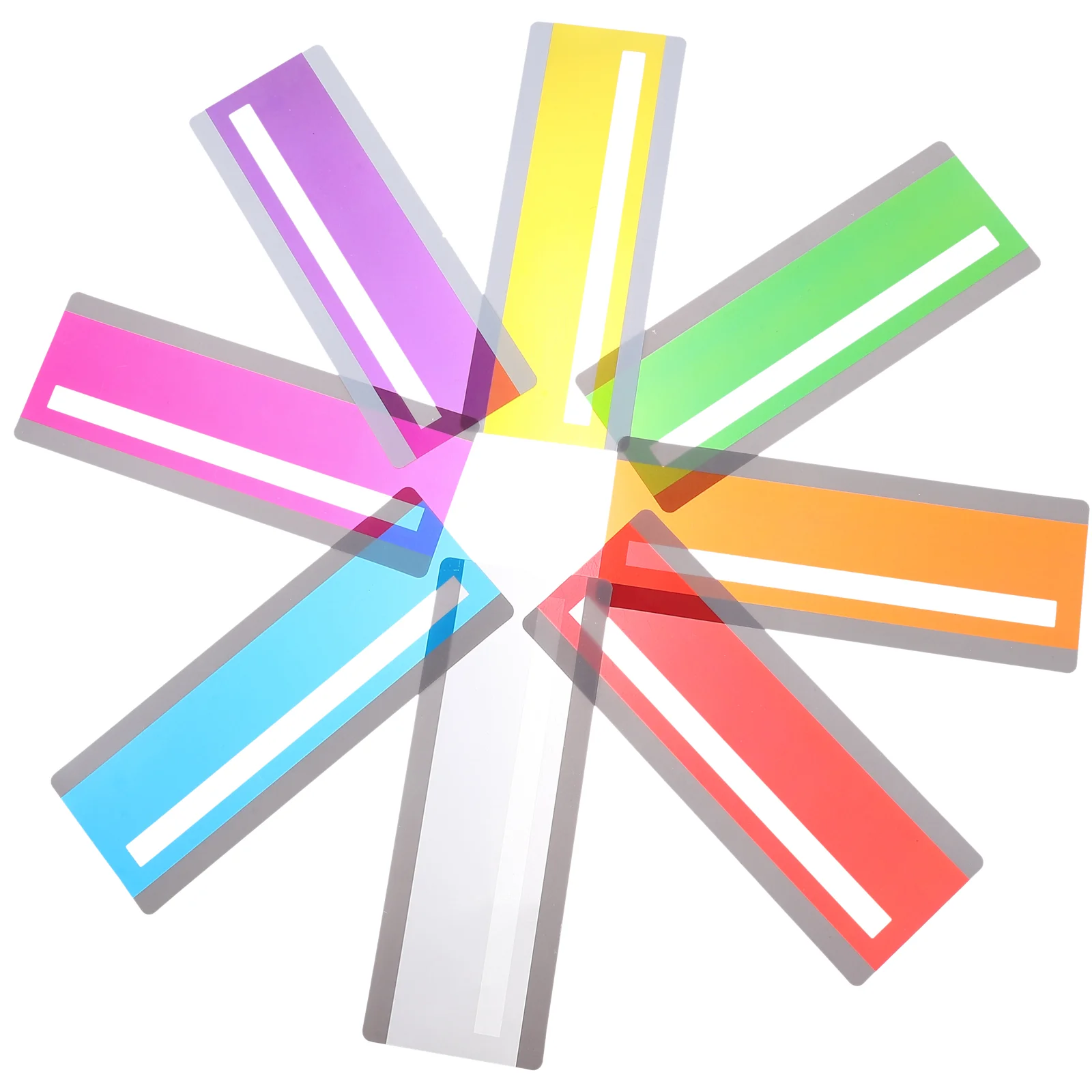 

8 Pcs Scale Ruler Reading Strips Highlight Bookmarks for Bright Practical Colored The Pet Household Student