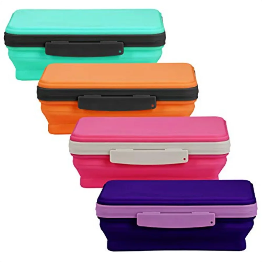 Collapsible Flexi Storage Boxes with Lids 4Pack