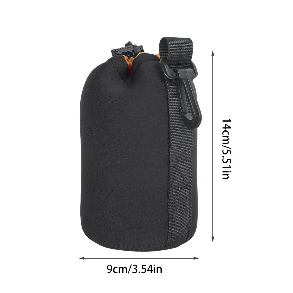 Thick Padded Neoprene Camera Lens Pouch – Soft Protective & Wear-Resistant Storage Cover