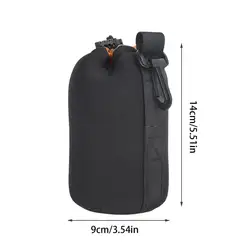 Thick Padded Neoprene Camera Lens Pouch - Soft Protective & Wear - Resistant Storage Cover (14cm)