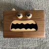 Wooden Little Freak Tissue Box, Wood Simple Drawing Paper Case 6
