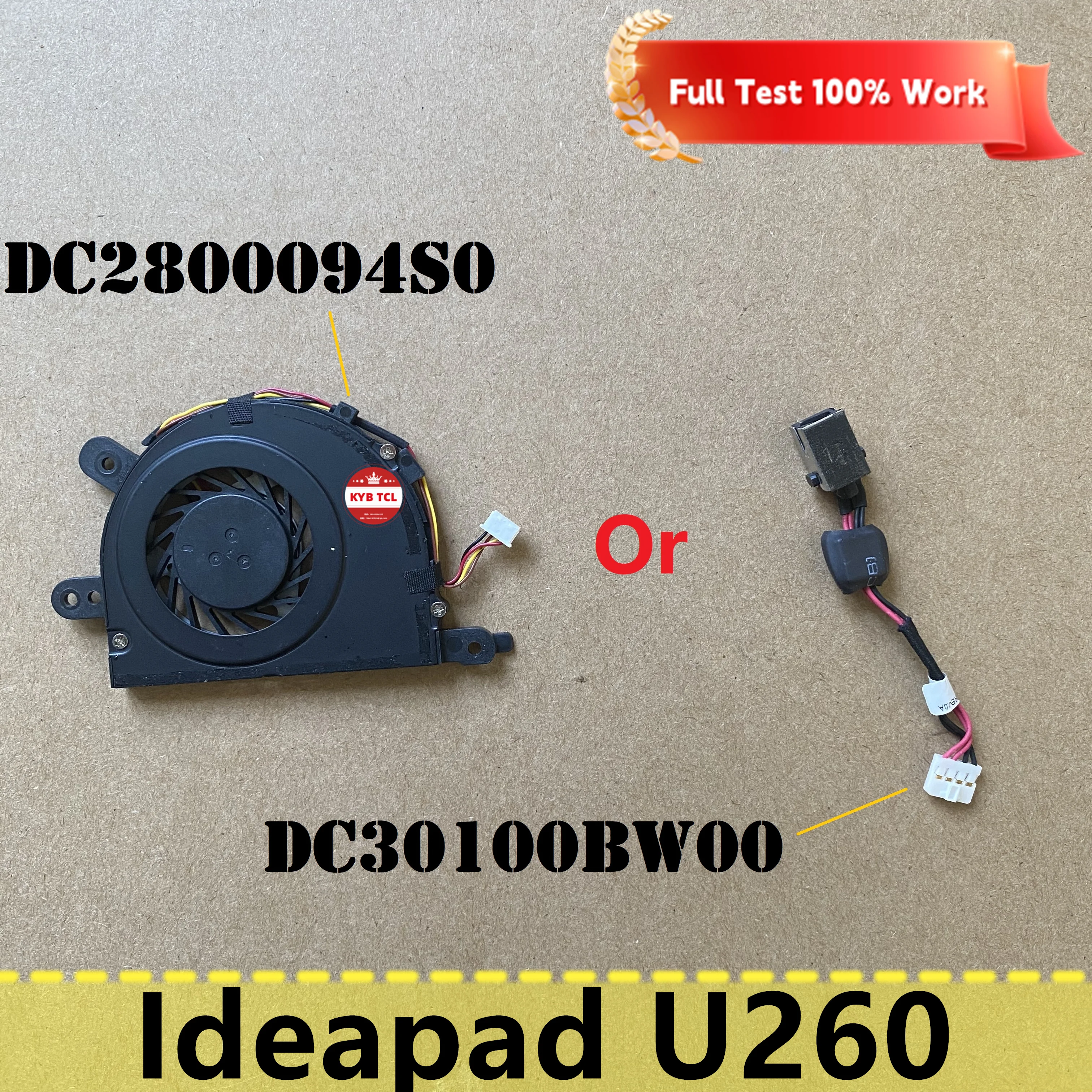 

Разъем питания постоянного тока для ноутбука Lenovo Ideapad U260 с кабелем или кулером охлаждения ЦП DC2800094S0 DC30100BW00