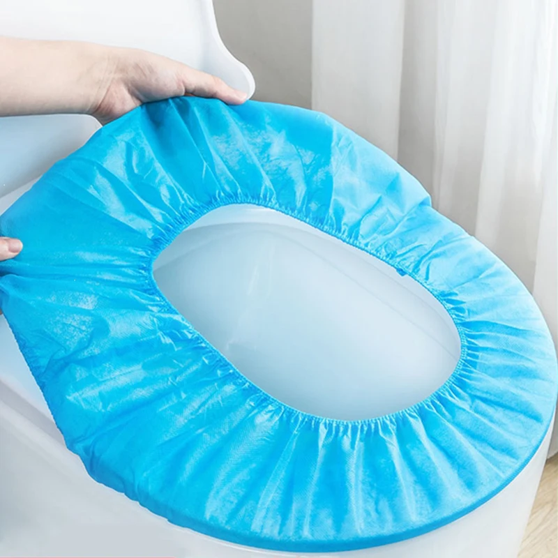 Toilet Seat Cover Toilet Mat Disposable Non-woven Fabric Waterproof Paper Pads