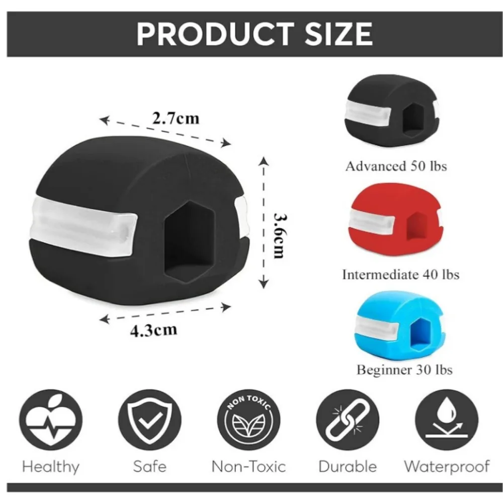 Thin Face Masseter Pop N Go Mouth Jaw Line Jaw Muscle Exerciser Ball Chew Bite Breaker Training Chin Lifting Massage Skin Care