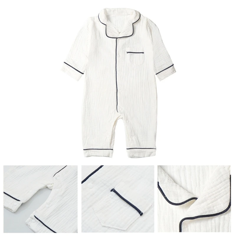 Baby Boys or Girls Pajamas Cotton Long Sleeve Newborn Romper Jumpsuits Sleep & Play Newborn Shower Present 4 Sizes