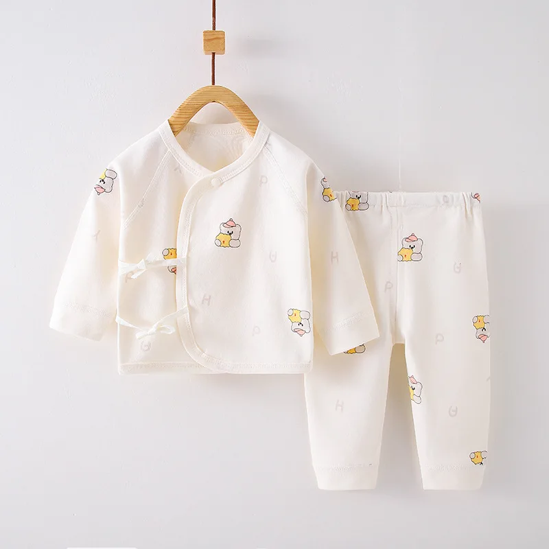 New Born Clothes For Girl Boy Spring Autumn Clothing New Pure Cotton Baby Split Set Cotton Newborn Baby Girl Boy Infant Casual