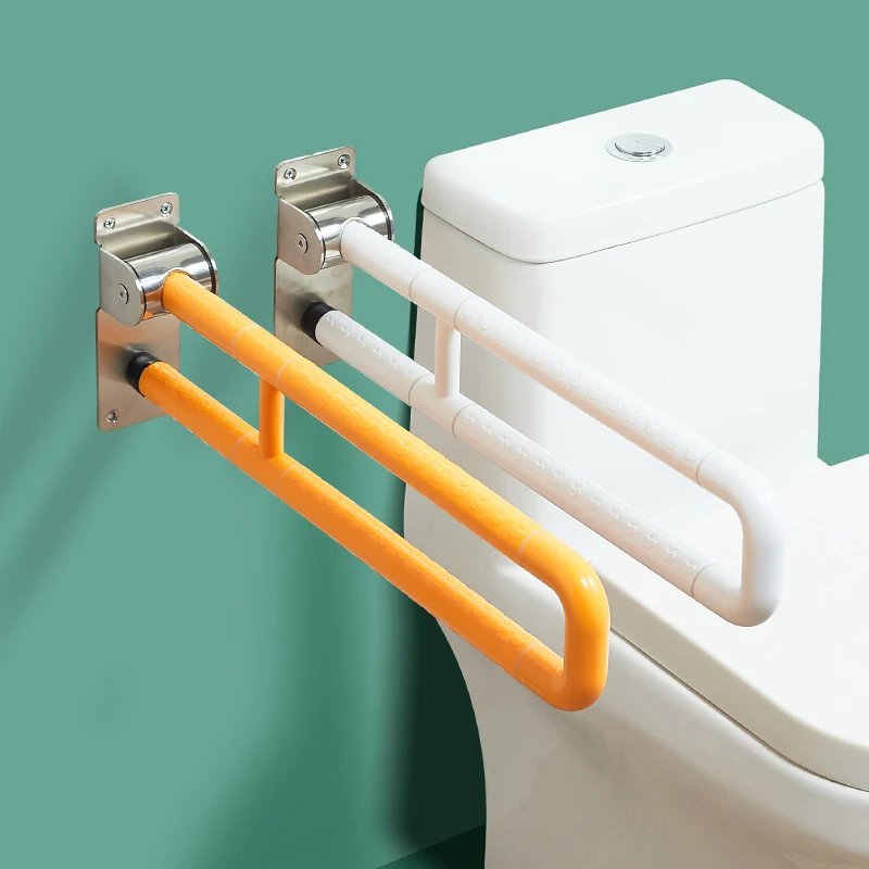 Foldable Handrail in Bathroom Bathroom Non-Slip Safety Barrier-Free Railing Toilet ToiletUElderly Safety Handle