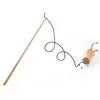 1PC Teaser Feather Toys Kitten Funny Colorful Rod Cat Wand Toys Wood Pet Cat Toys Interactive Stick Pet Cat Supplies 고양이 장난감 5