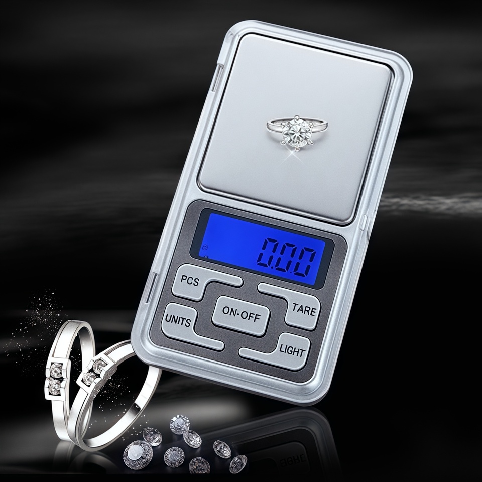 Mini Pocket Scale Electronic Digital High Precision Gold Jewelry Scales 500g/300g/200g/100g X 0.01g /0.1g Accuracy Balance Gram