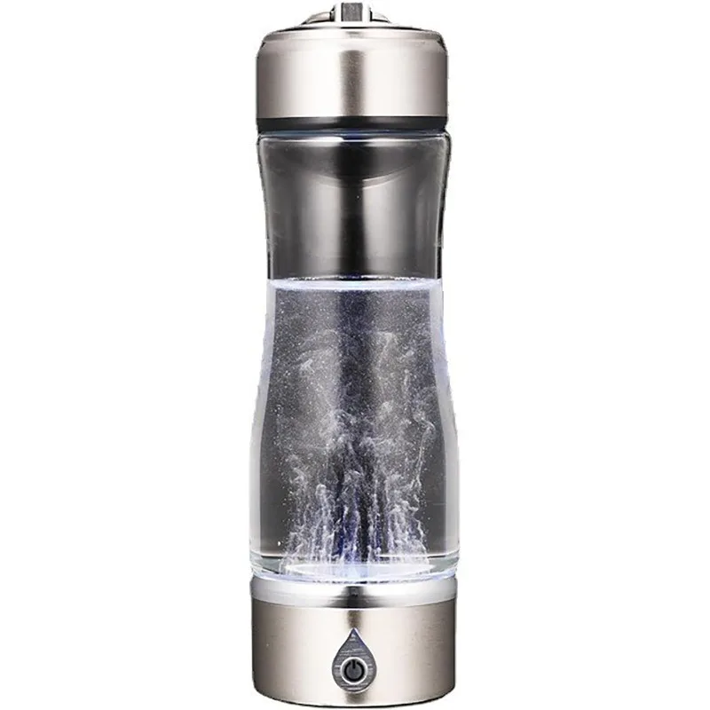 

1000PPB Hydrogen Water Generator,Alkaline Hydrogen Water Maker,420ML Rechargeable Hydrogen Rich Water Glass Cup for Home Travel