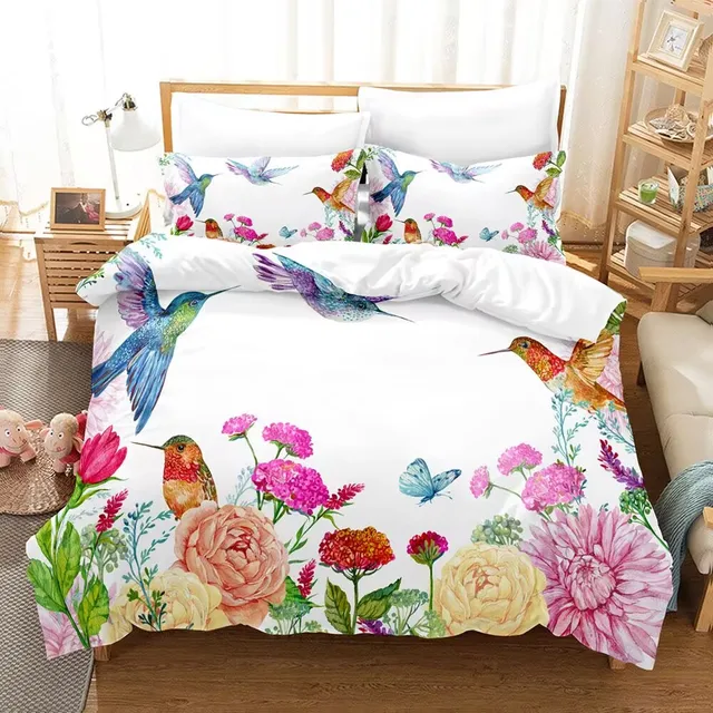 Pink Floral Duvet Set 3
