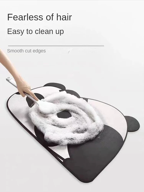 Tapis de salle de bain Super absorbant en diatomée, mignon, tapis de toilette en boue antidérapant, tapis de sol à séchage rapide 6
