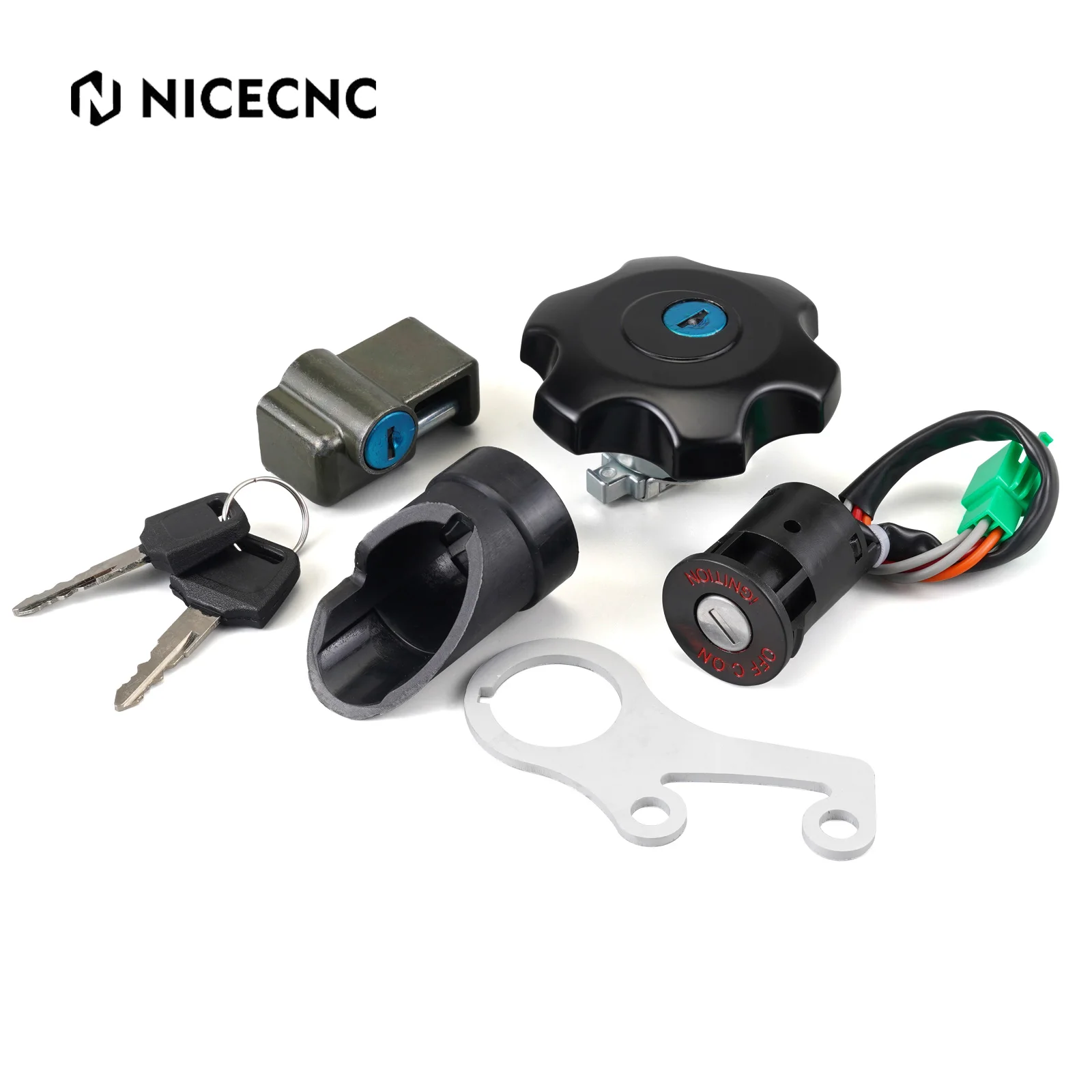 NiceCNC Motorcycle Ignition Key Switch Gas Cap Lock Set For SUZUKI DRZ400 DRZ400S DRZ400SM DRZ