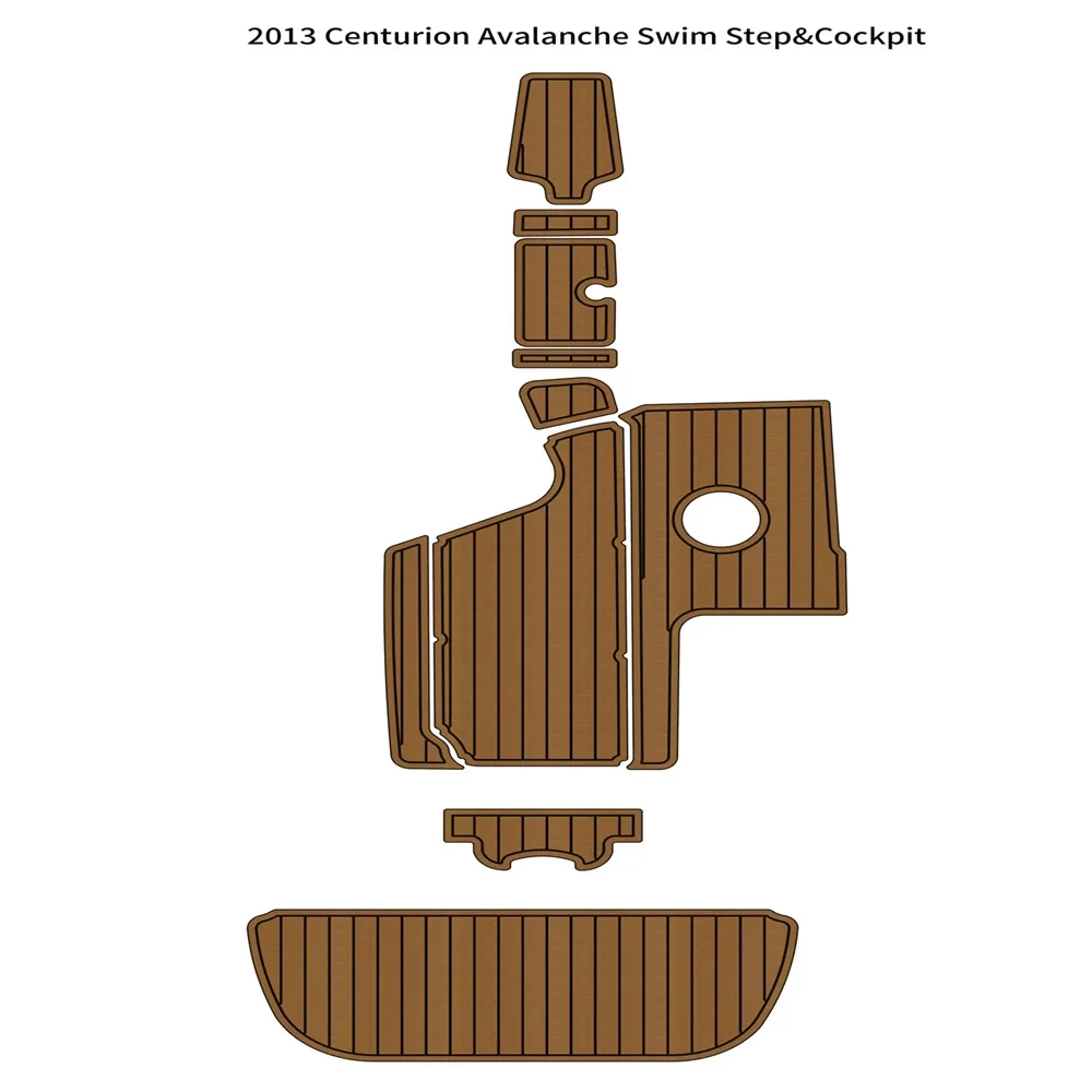 2013 Centurion Avalanche Swim Platform Cockpit Pad Boat EVA Teak Deck Floor Mat