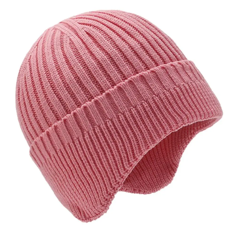 Nachahmung Kaninchen Samt Männer Frauen Unisex Winter Hut Gestrickte Woolen Beani Hut Ohrenschützer Gehörschutz Warme Thermische Radfahren Ski Cap – Detail 13