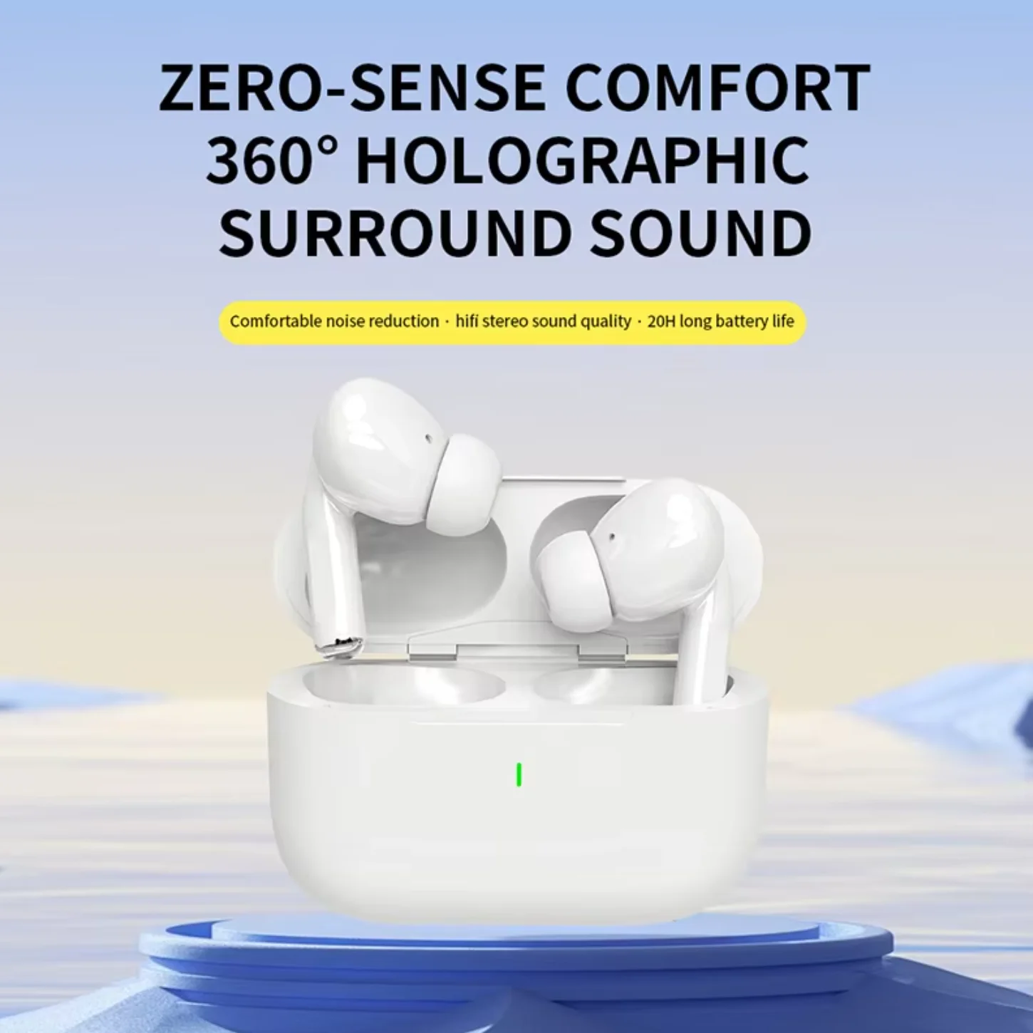 UEESFIT TWS Pro 5 Wireless Bluetooth Earphones Headphones ANC Noise Reduction Earbuds HiFi Sound Low Latency for IPhone Android 3
