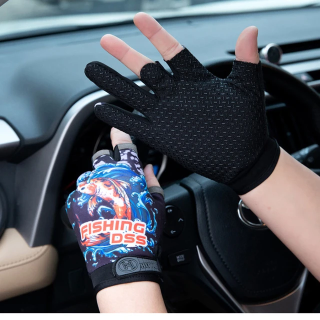 Fishing Gloves,Sunscreen Stab-proof and Waterproof in Summer,Ultra-thin  Fishing Equipment,Special Three-finger Non-slip Gloves. - AliExpress